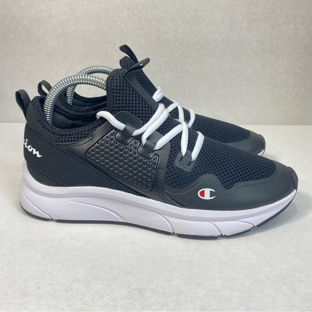 NEW Champion FLARE Cushion Fit Black/White Tie Athletic Shoes; Women’s Size 8